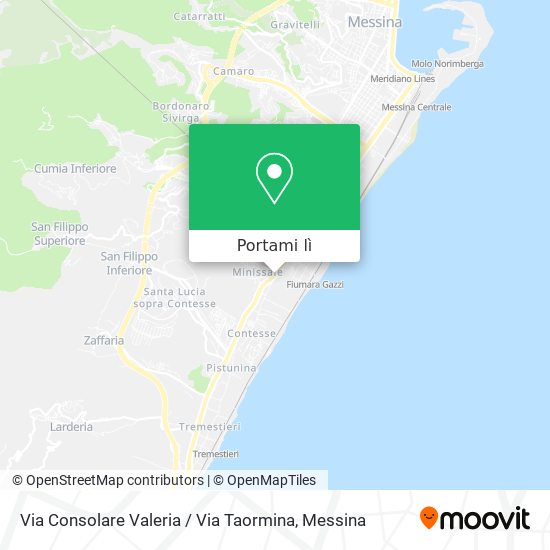Mappa Via Consolare Valeria / Via Taormina
