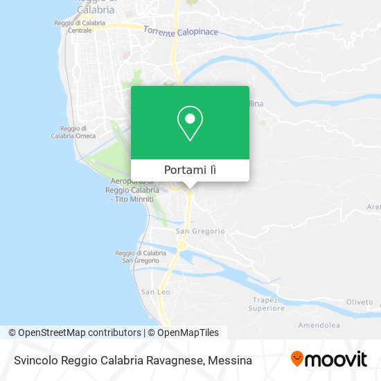Mappa Svincolo Reggio Calabria Ravagnese