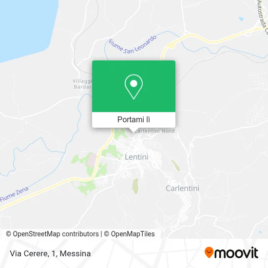 Mappa Via Cerere, 1