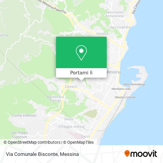 Mappa Via Comunale Bisconte