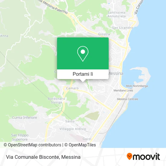 Mappa Via Comunale Bisconte