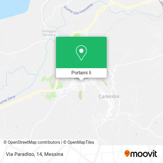 Mappa Via Paradiso, 14