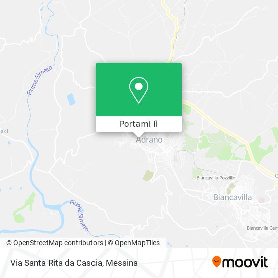 Mappa Via Santa Rita da Cascia