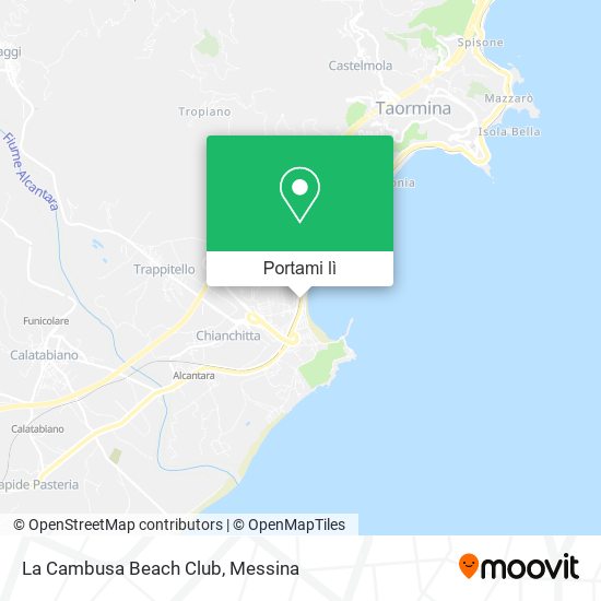 Mappa La Cambusa Beach Club
