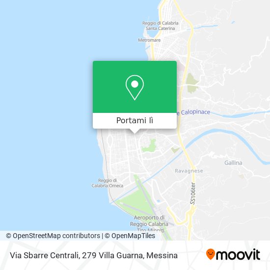 Mappa Via Sbarre Centrali, 279 Villa Guarna