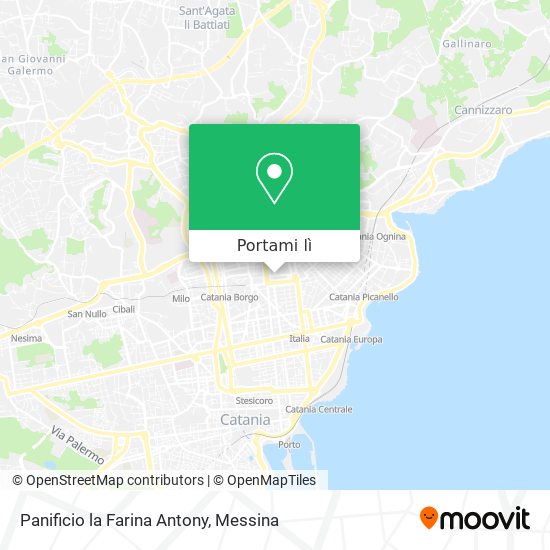 Mappa Panificio la Farina Antony