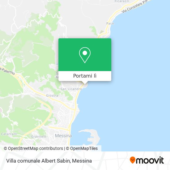 Mappa Villa comunale Albert Sabin