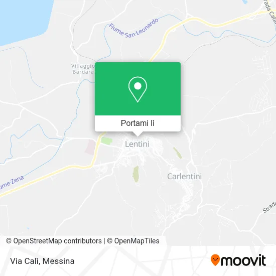 Mappa Via Calì