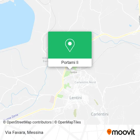 Mappa Via Favara