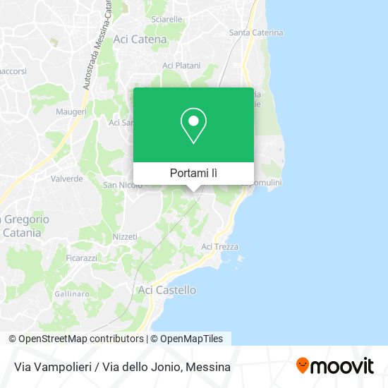 Mappa Via Vampolieri / Via dello Jonio