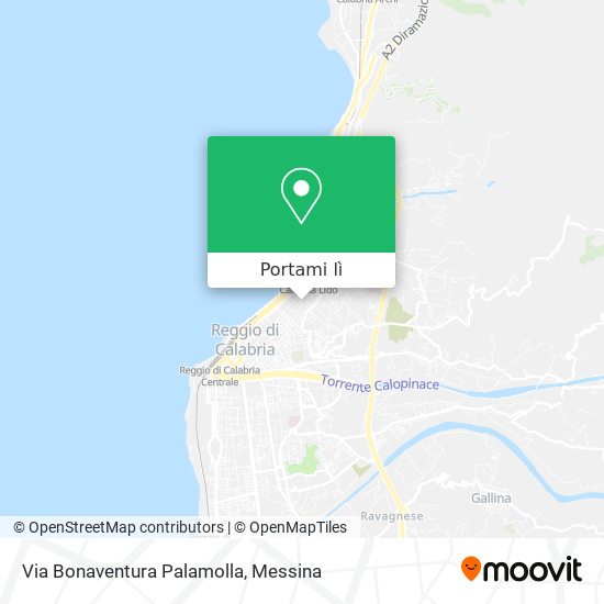 Mappa Via Bonaventura Palamolla