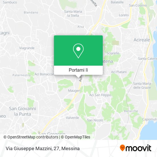 Mappa Via Giuseppe Mazzini, 27