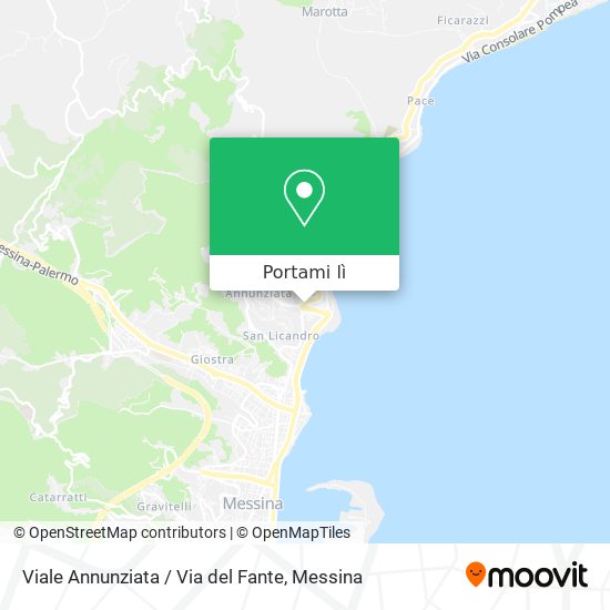 Mappa Viale Annunziata / Via del Fante