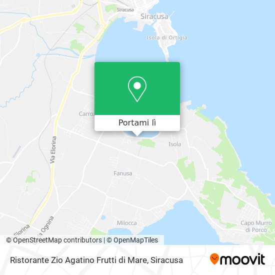 Mappa Ristorante Zio Agatino Frutti di Mare