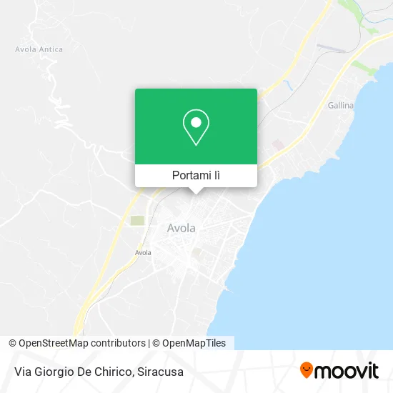 Mappa Via Giorgio De Chirico