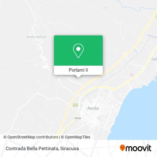 Mappa Contrada Bella Pettinata