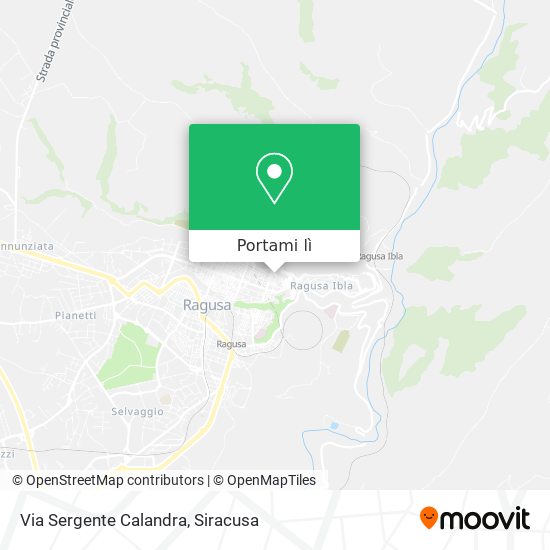 Mappa Via Sergente Calandra