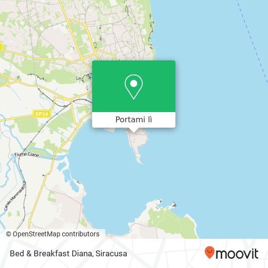 Mappa Bed & Breakfast Diana