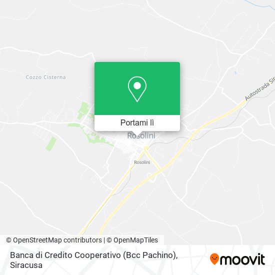 Mappa Banca di Credito Cooperativo (Bcc Pachino)