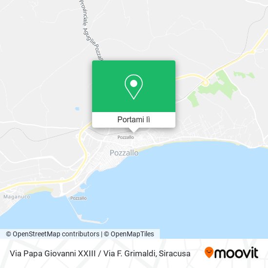 Mappa Via Papa Giovanni XXIII / Via F. Grimaldi