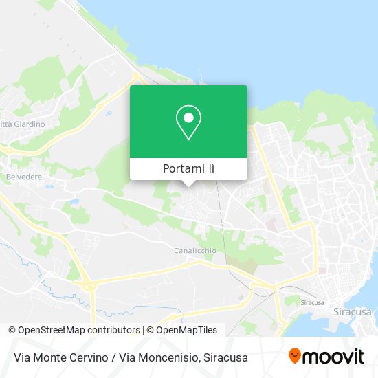 Mappa Via Monte Cervino / Via Moncenisio