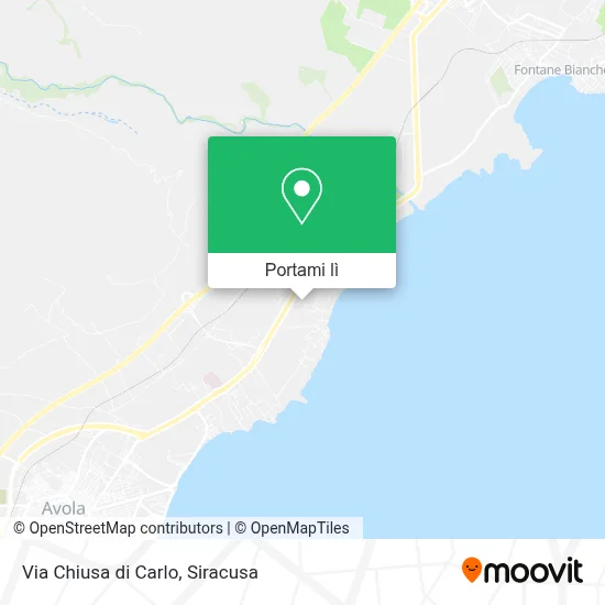 Mappa Via Chiusa di Carlo