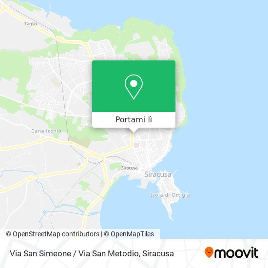 Mappa Via San Simeone / Via San Metodio