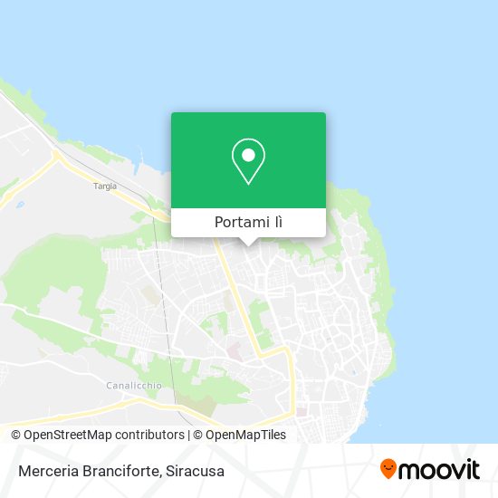 Mappa Merceria Branciforte
