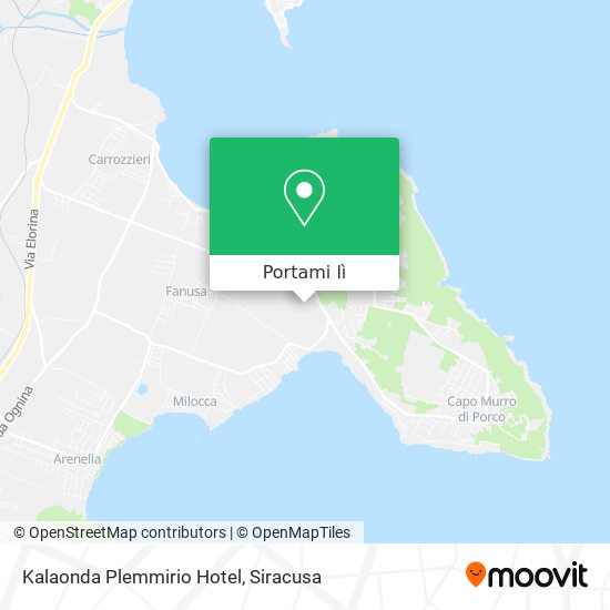 Mappa Kalaonda Plemmirio Hotel