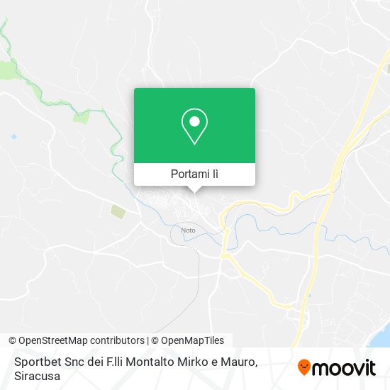 Mappa Sportbet Snc dei F.lli Montalto Mirko e Mauro