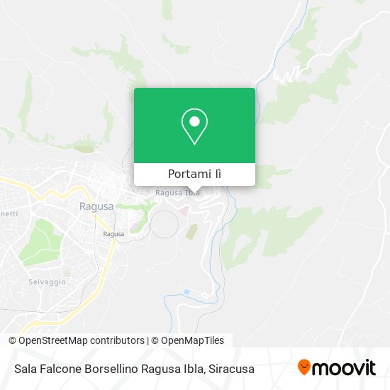 Mappa Sala Falcone Borsellino Ragusa Ibla