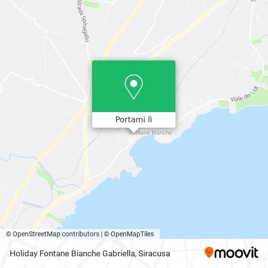 Mappa Holiday Fontane Bianche Gabriella