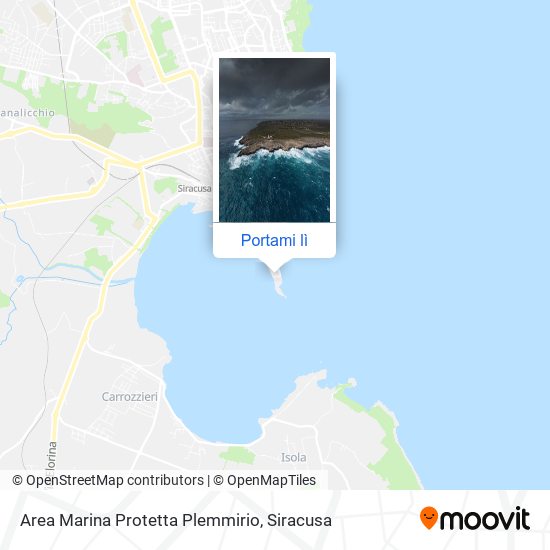 Mappa Area Marina Protetta Plemmirio