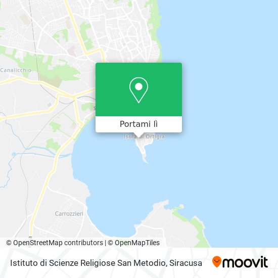 Mappa Istituto di Scienze Religiose San Metodio