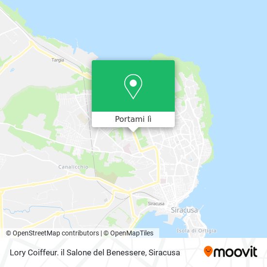 Mappa Lory Coiffeur. il Salone del Benessere