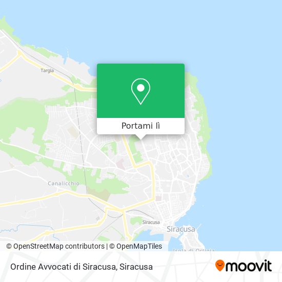 Mappa Ordine Avvocati di Siracusa