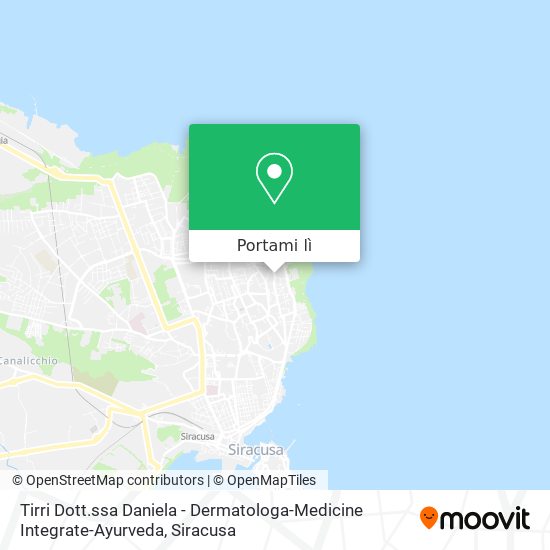 Mappa Tirri Dott.ssa Daniela - Dermatologa-Medicine Integrate-Ayurveda