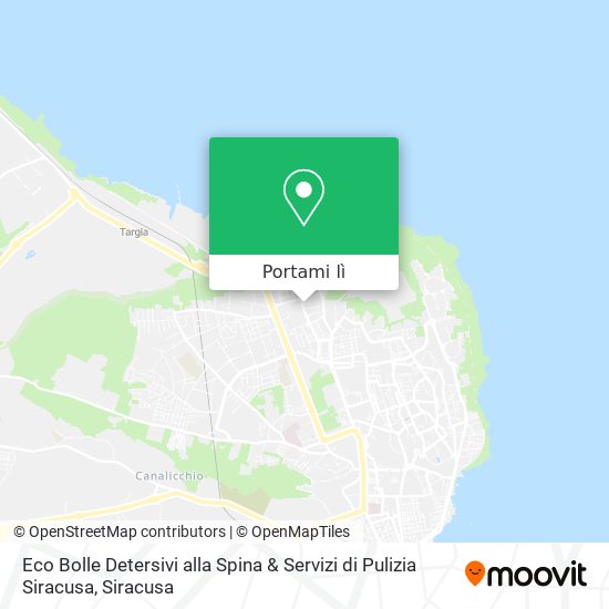 Mappa Eco Bolle Detersivi alla Spina & Servizi di Pulizia Siracusa