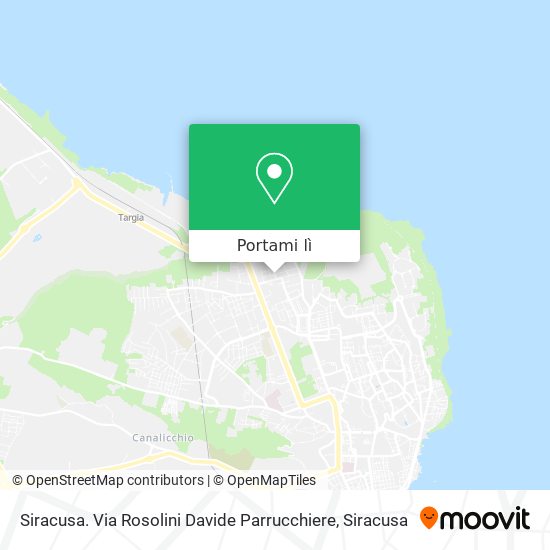 Mappa Siracusa. Via Rosolini Davide Parrucchiere
