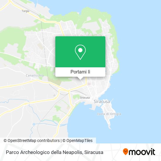 Mappa Parco Archeologico della Neapolis