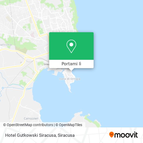 Mappa Hotel Gutkowski Siracusa