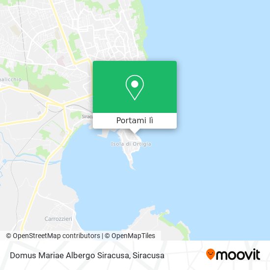 Mappa Domus Mariae Albergo Siracusa