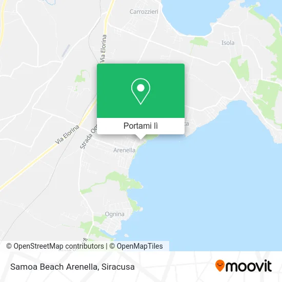 Mappa Samoa Beach Arenella