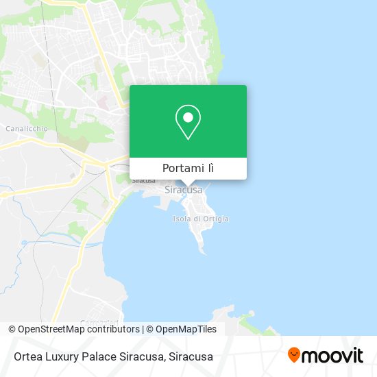 Mappa Ortea Luxury Palace Siracusa