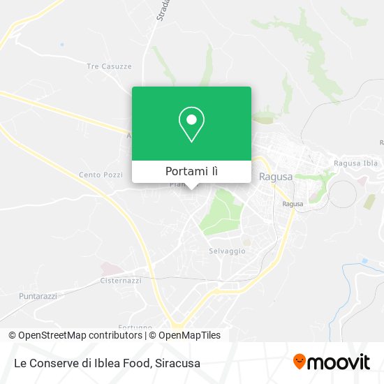 Mappa Le Conserve di Iblea Food