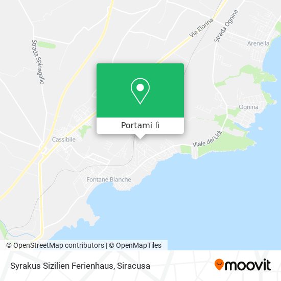 Mappa Syrakus Sizilien Ferienhaus