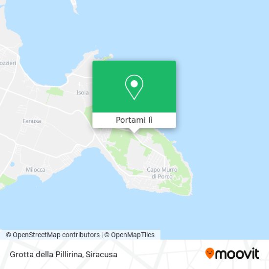 Mappa Grotta della Pillirina