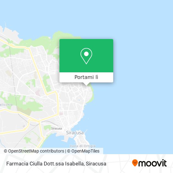 Mappa Farmacia Ciulla Dott.ssa Isabella