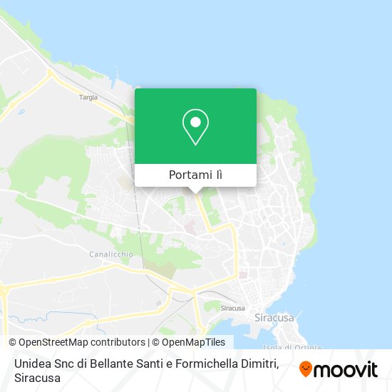 Mappa Unidea Snc di Bellante Santi e Formichella Dimitri