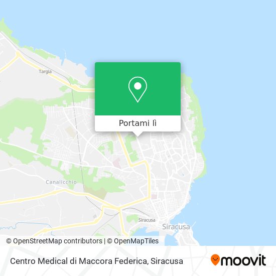 Mappa Centro Medical di Maccora Federica